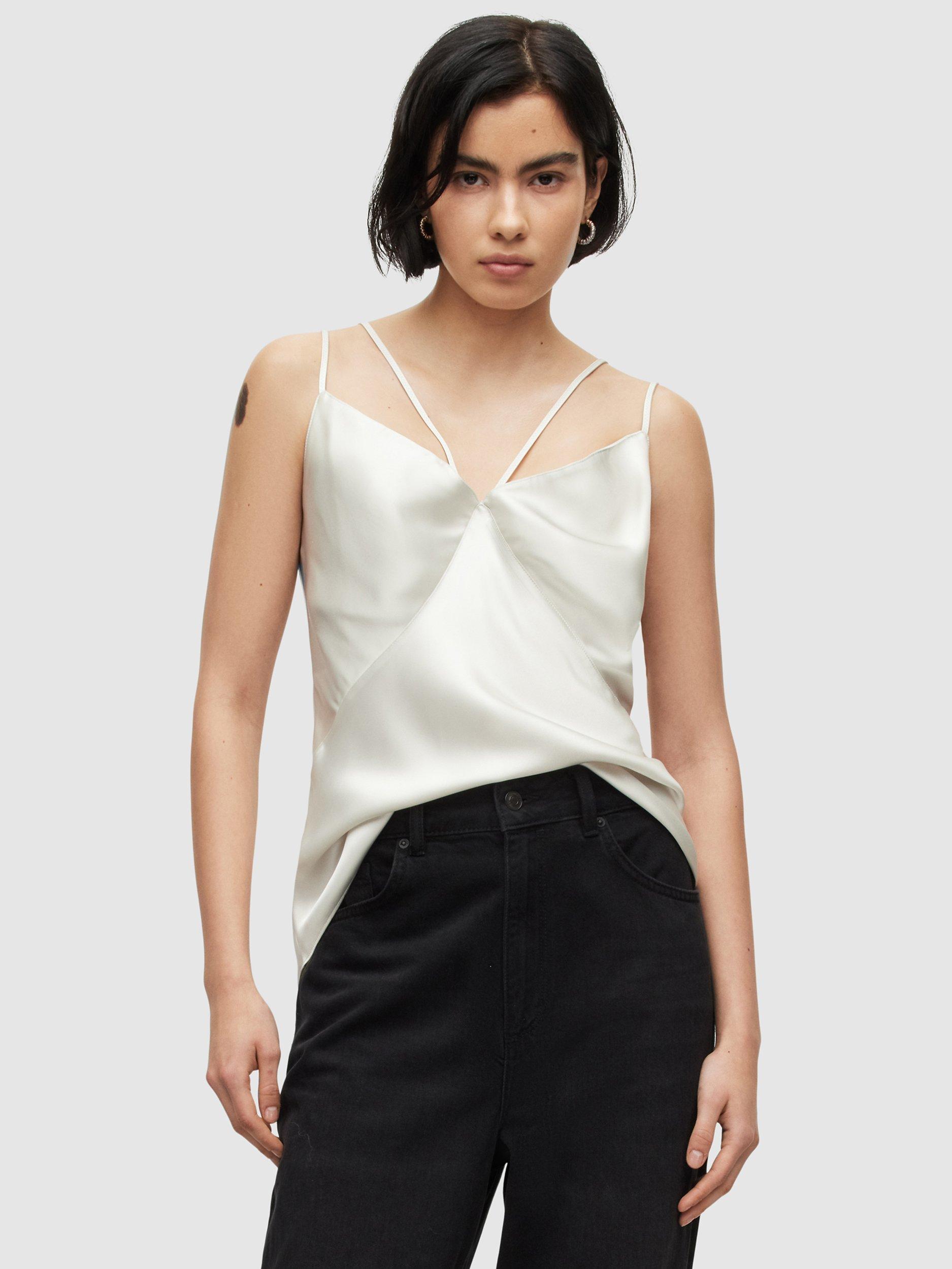 AllSaints Sassi Cami Top, Arctic White