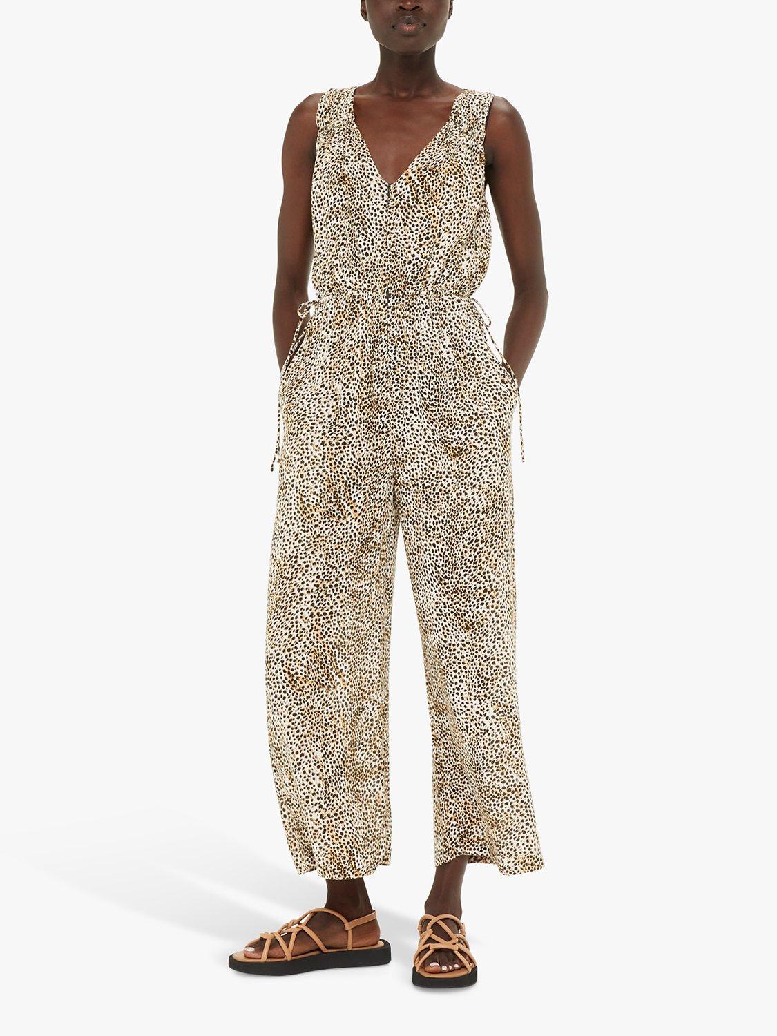 Whistles Ink Spot Print Wide Leg Jumpsuit, Multi