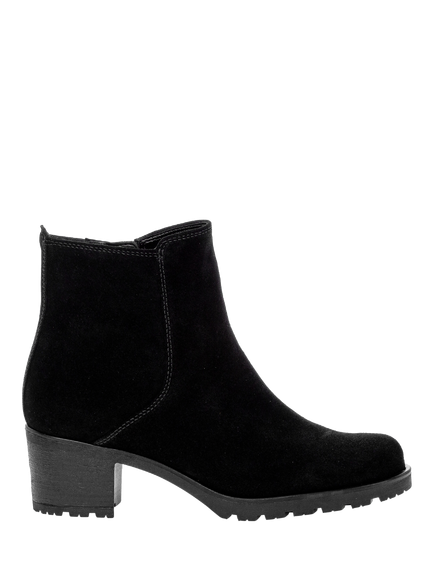 Gabor Delight Wide Fit Suede Ankle Boots, Black
