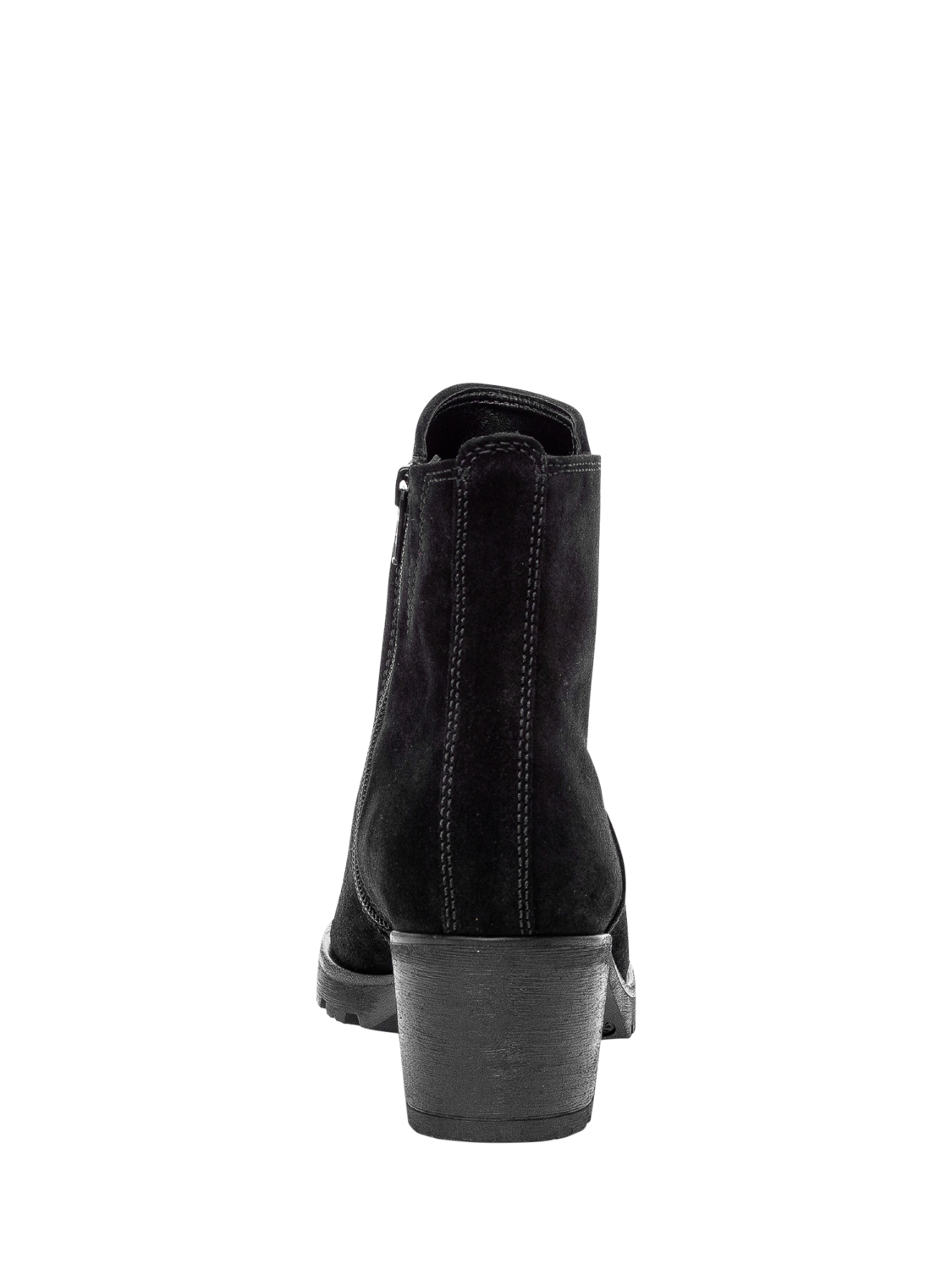 Product image 3 of 4, which shows Gabor Delight Wide Fit Suede Ankle Boots, Black, 3
