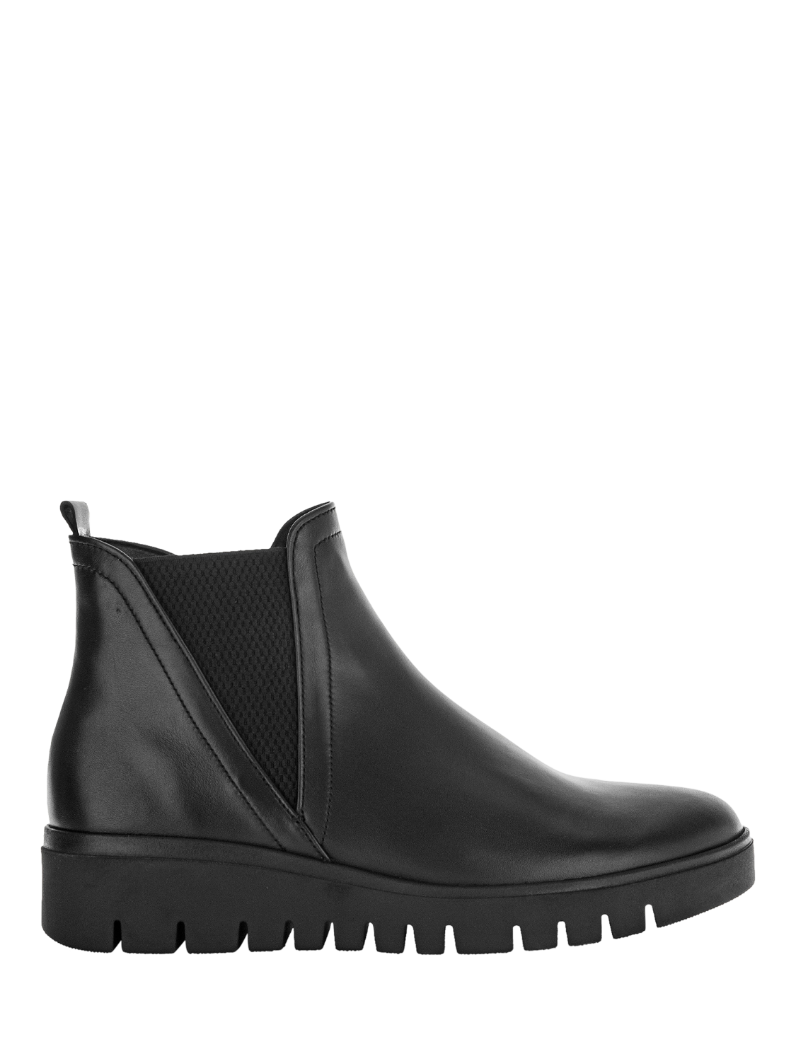 Gabor Dublin Wide Fit Leather Chelsea Boots Black