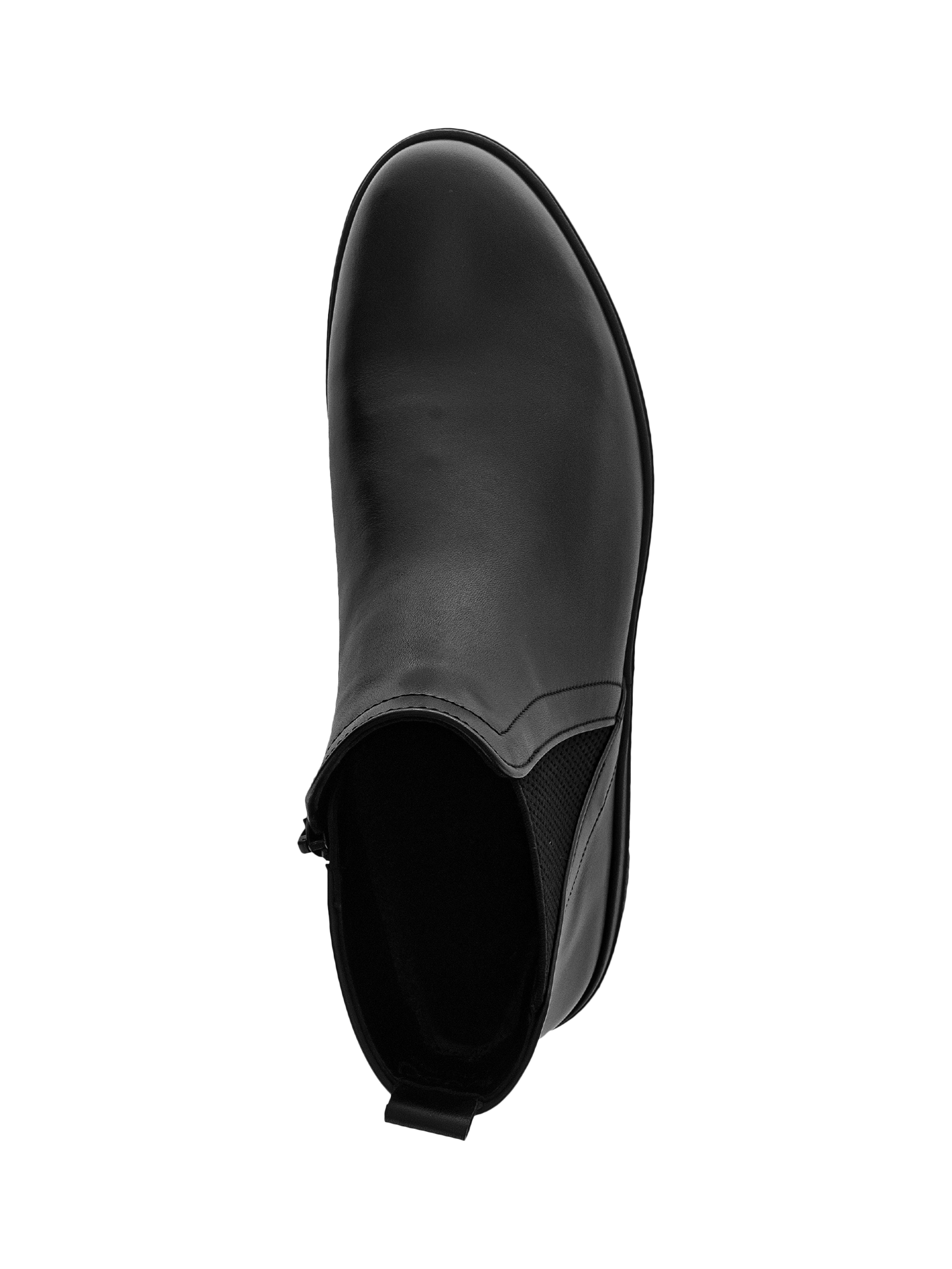 Product image 2 of 4, which shows Gabor Dublin Wide Fit Leather Chelsea Boots, Black, 3