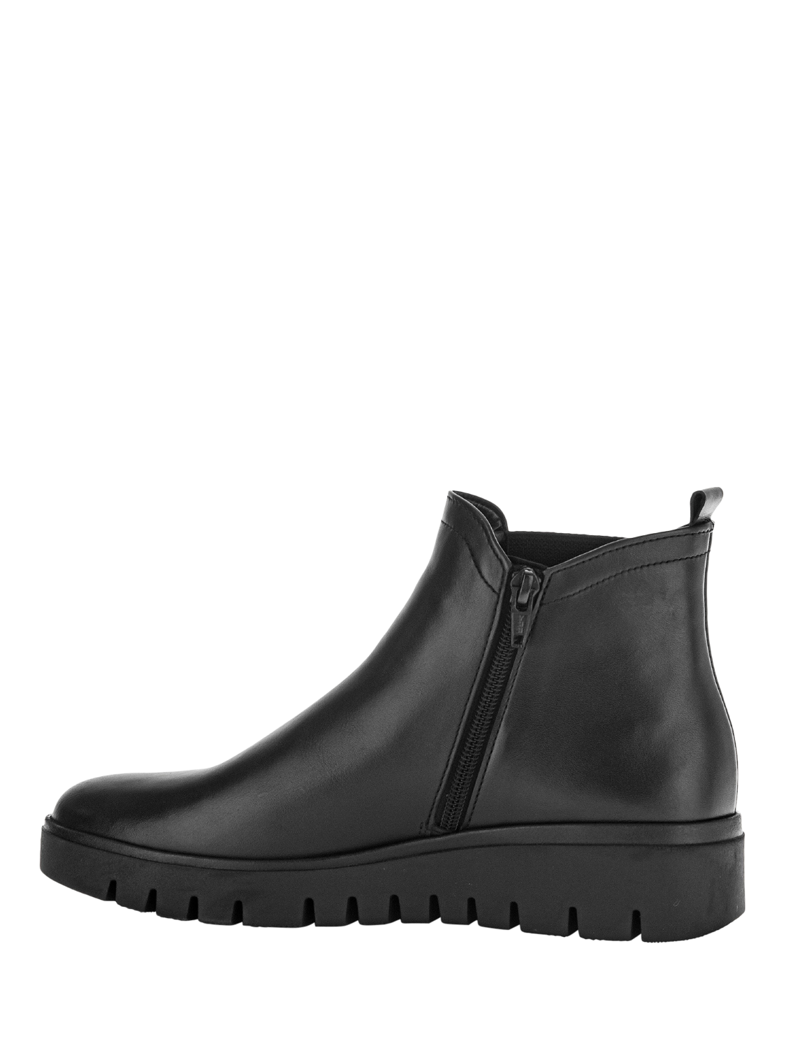 Product image 4 of 4, which shows Gabor Dublin Wide Fit Leather Chelsea Boots, Black, 3