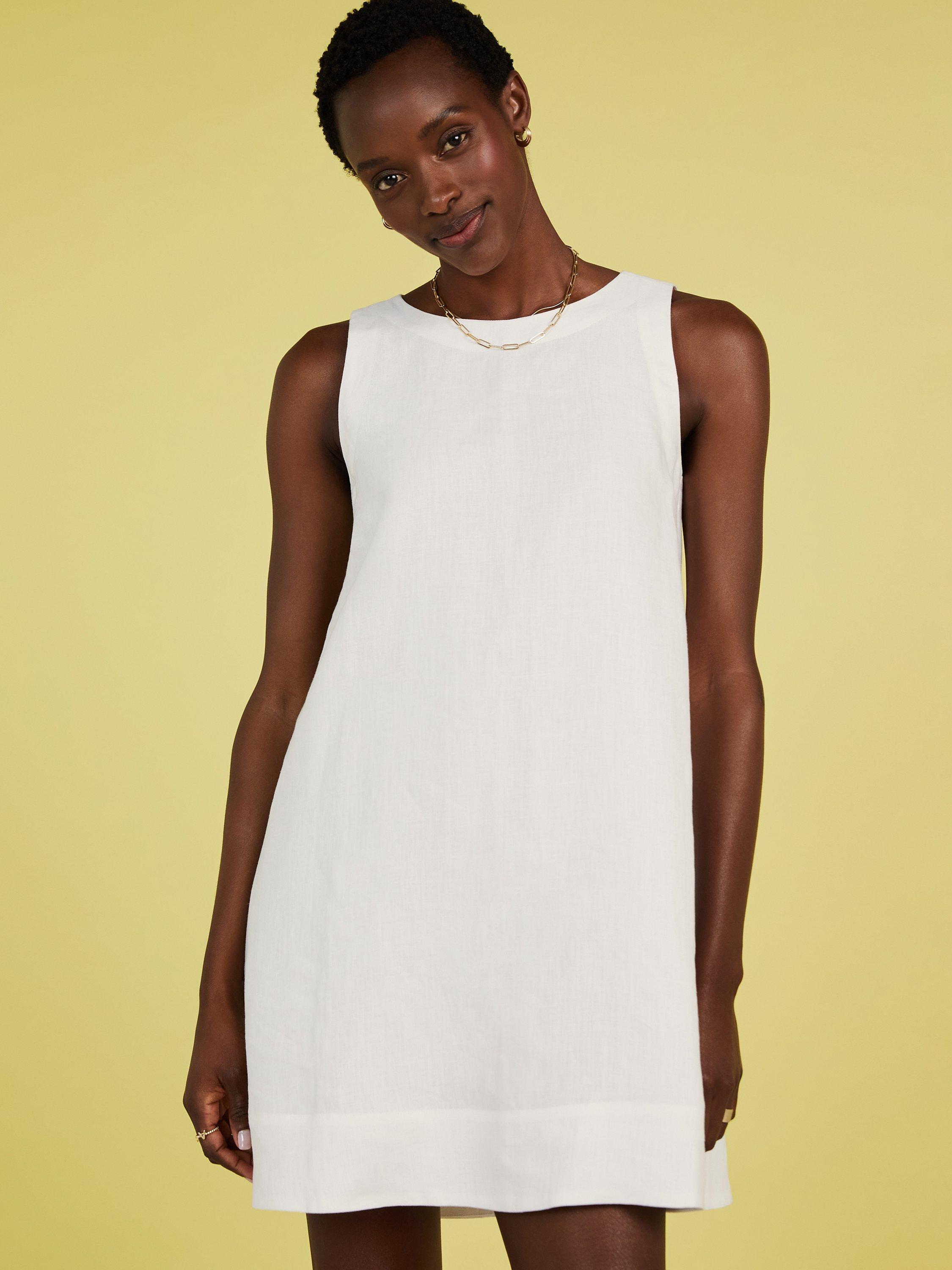 Baukjen Salvana Hemp Mini Dress, White