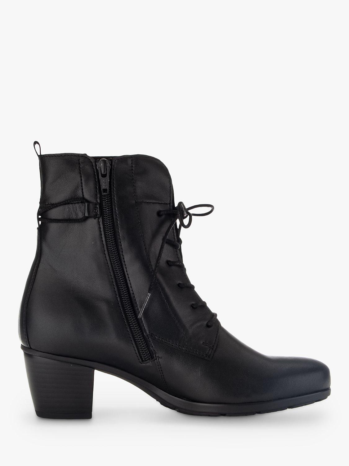 Gabor Easton Block Heel Ankle Boots, Black