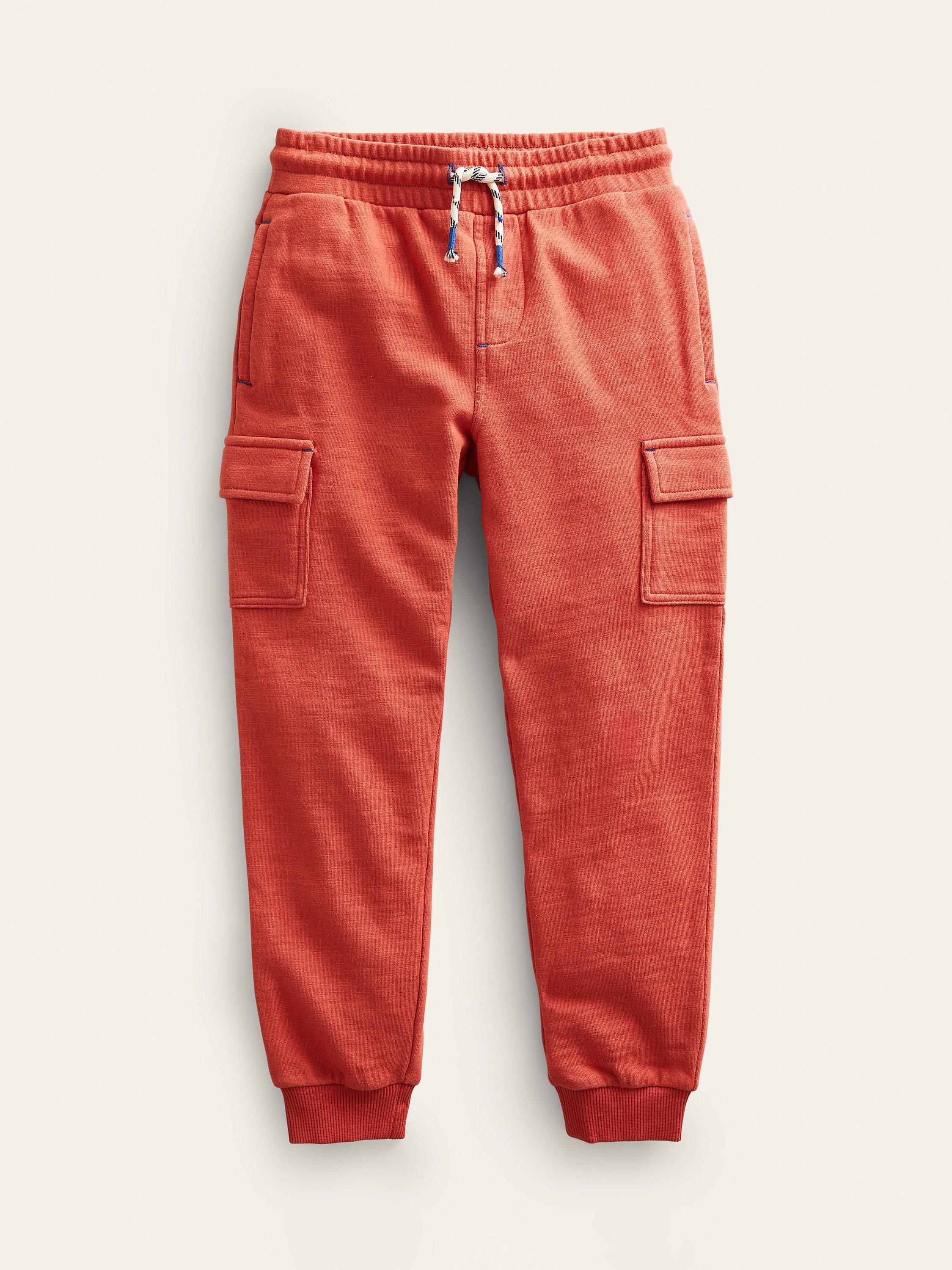 Mini Boden Kids' Garment Dye Cargo Joggers, Peppadew