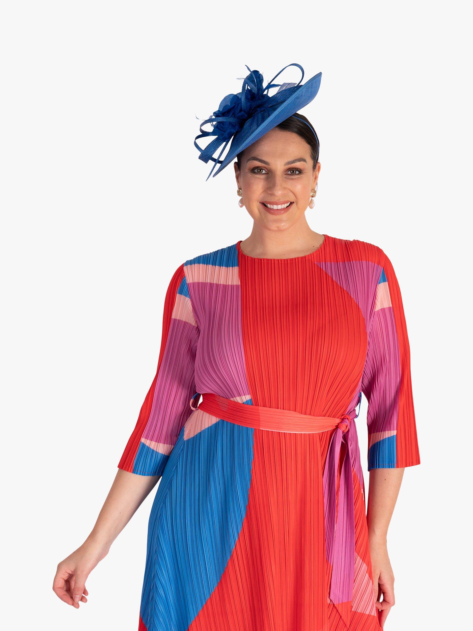 Product image 5 of 8, which shows chesca Small Flower & Curls Fascinator, Marine, One Size