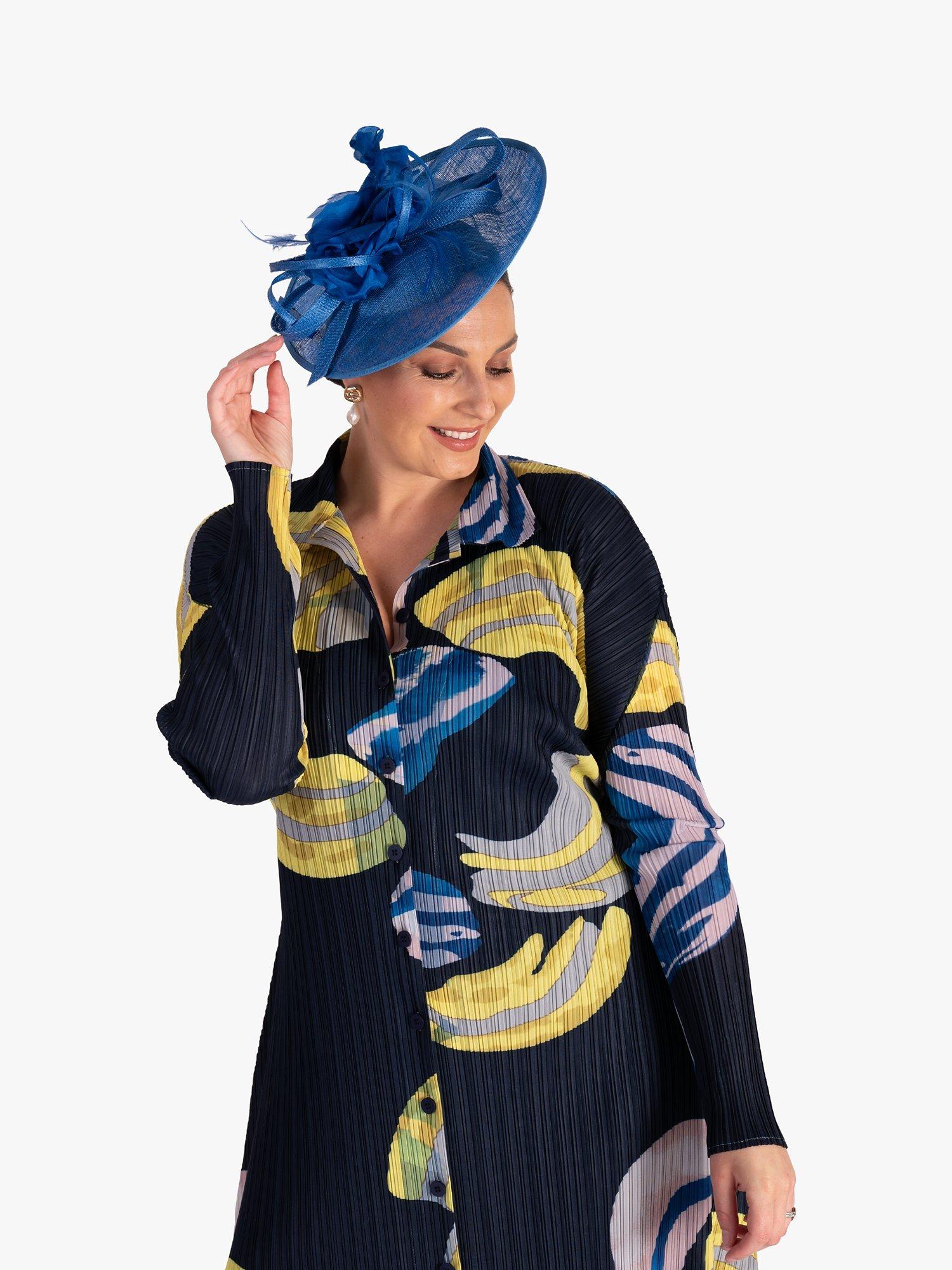 Product image 6 of 8, which shows chesca Small Flower & Curls Fascinator, Marine, One Size