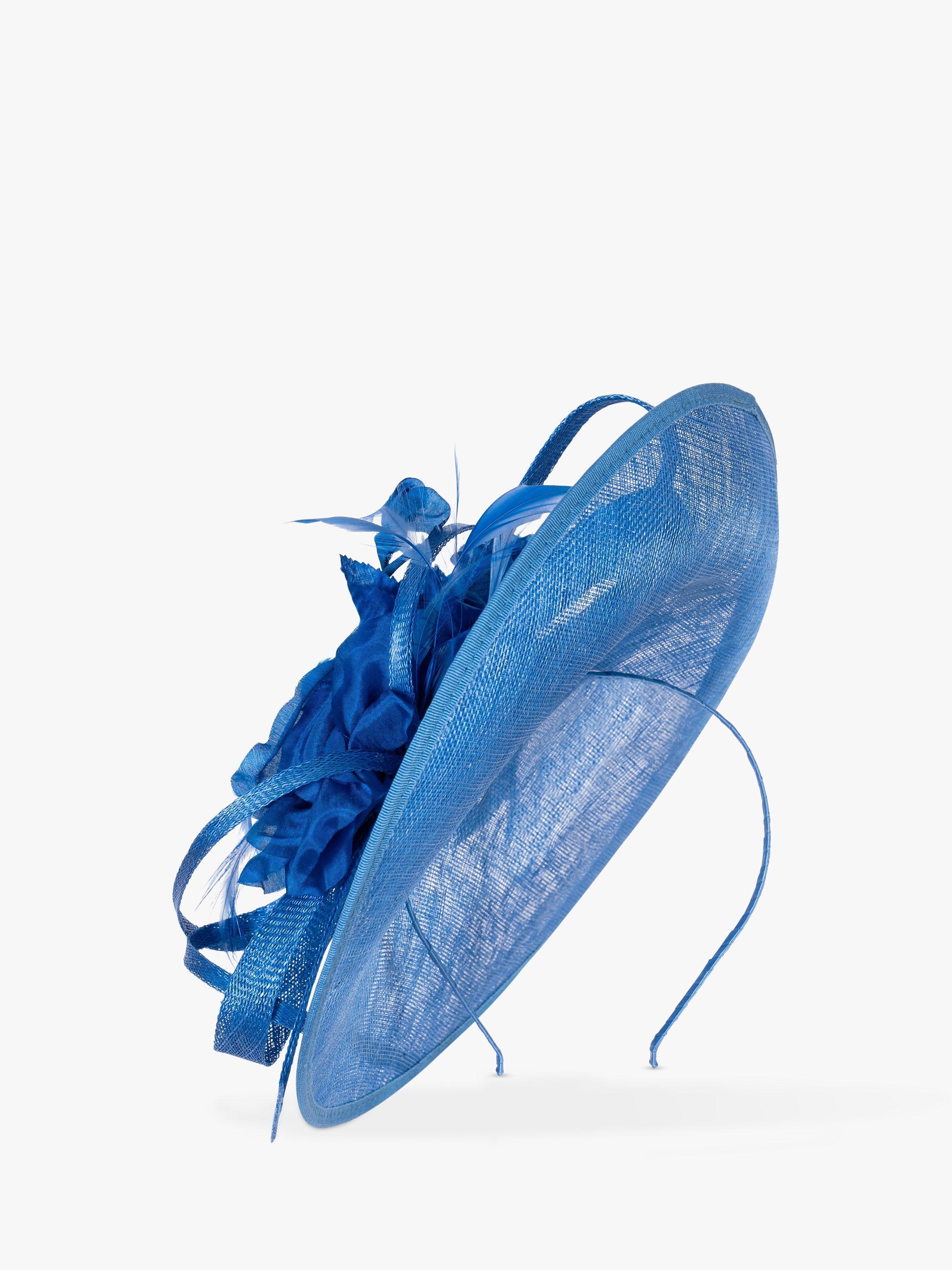 Product image 7 of 8, which shows chesca Small Flower & Curls Fascinator, Marine, One Size