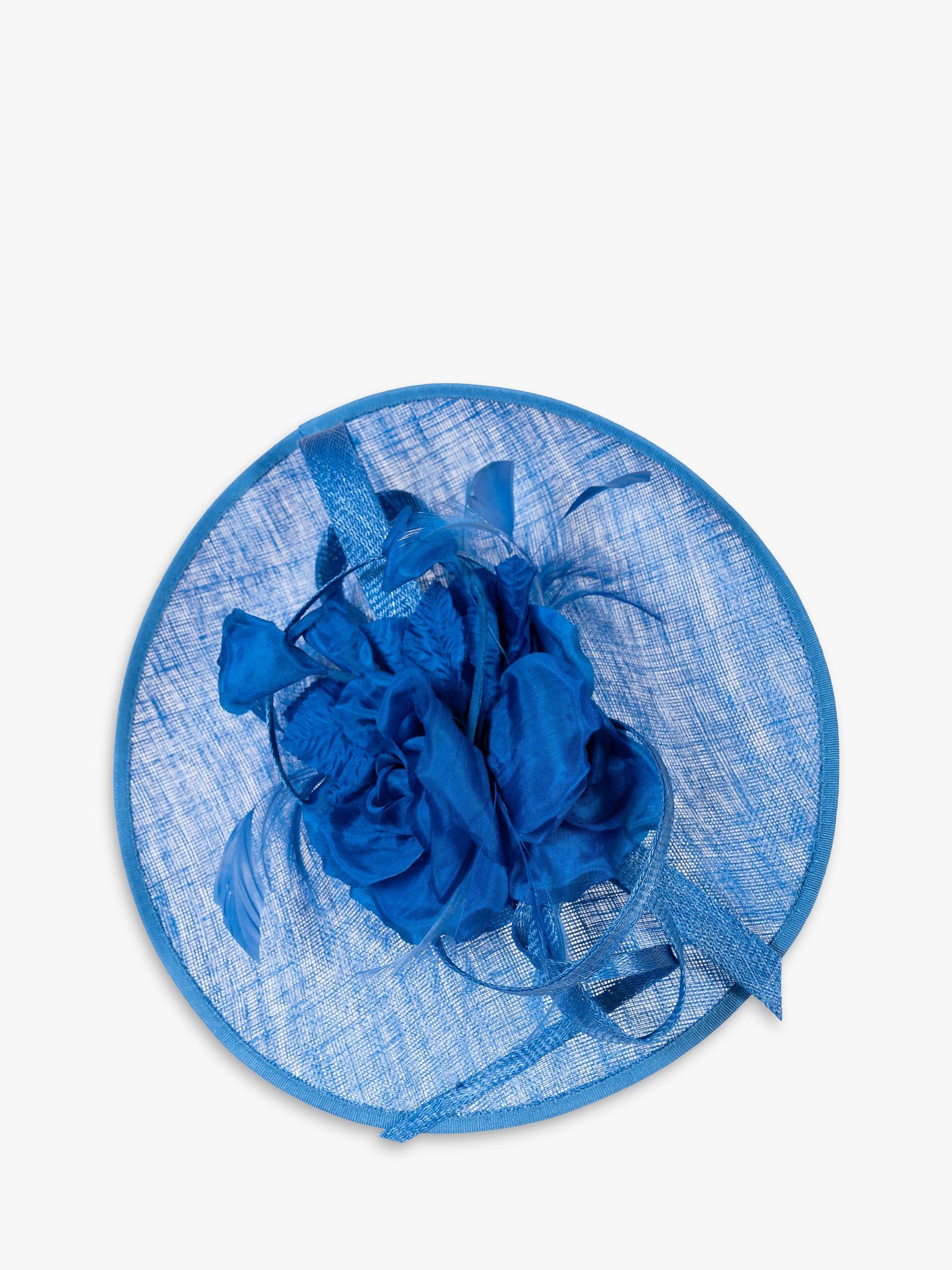 Product image 8 of 8, which shows chesca Small Flower & Curls Fascinator, Marine, One Size