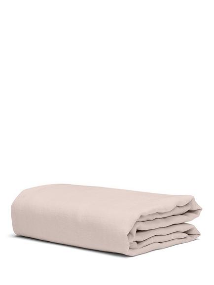 Bedfolk Pure Linen Standard Fitted Sheets - view 2, Rose