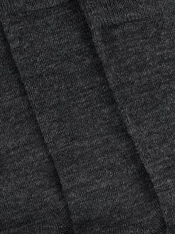 John Lewis Merino Wool Mix Ankle Socks, Pack of 2 - view 2, Charcoal