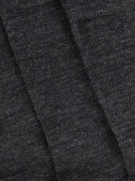 John Lewis Merino Wool Rich Ankle Socks, Pack of 2 - view 2, Charcoal