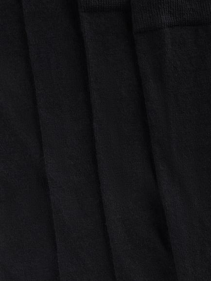 John Lewis Merino Wool Rich Knee High Socks, Pack of 2 - view 2, Black