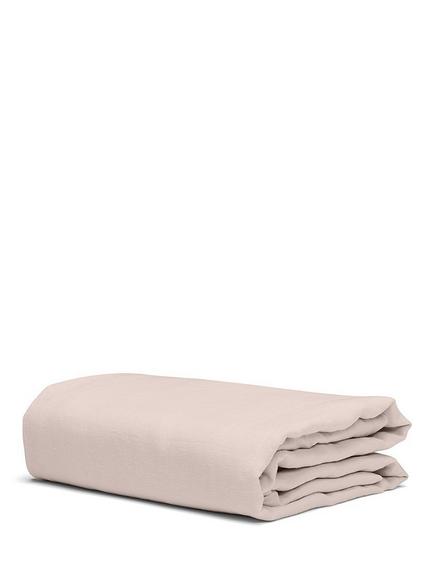 Bedfolk Pure Linen Deep Fitted Sheets - view 2, Rose