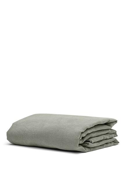 Bedfolk Pure Linen Deep Fitted Sheets - view 2, Moss