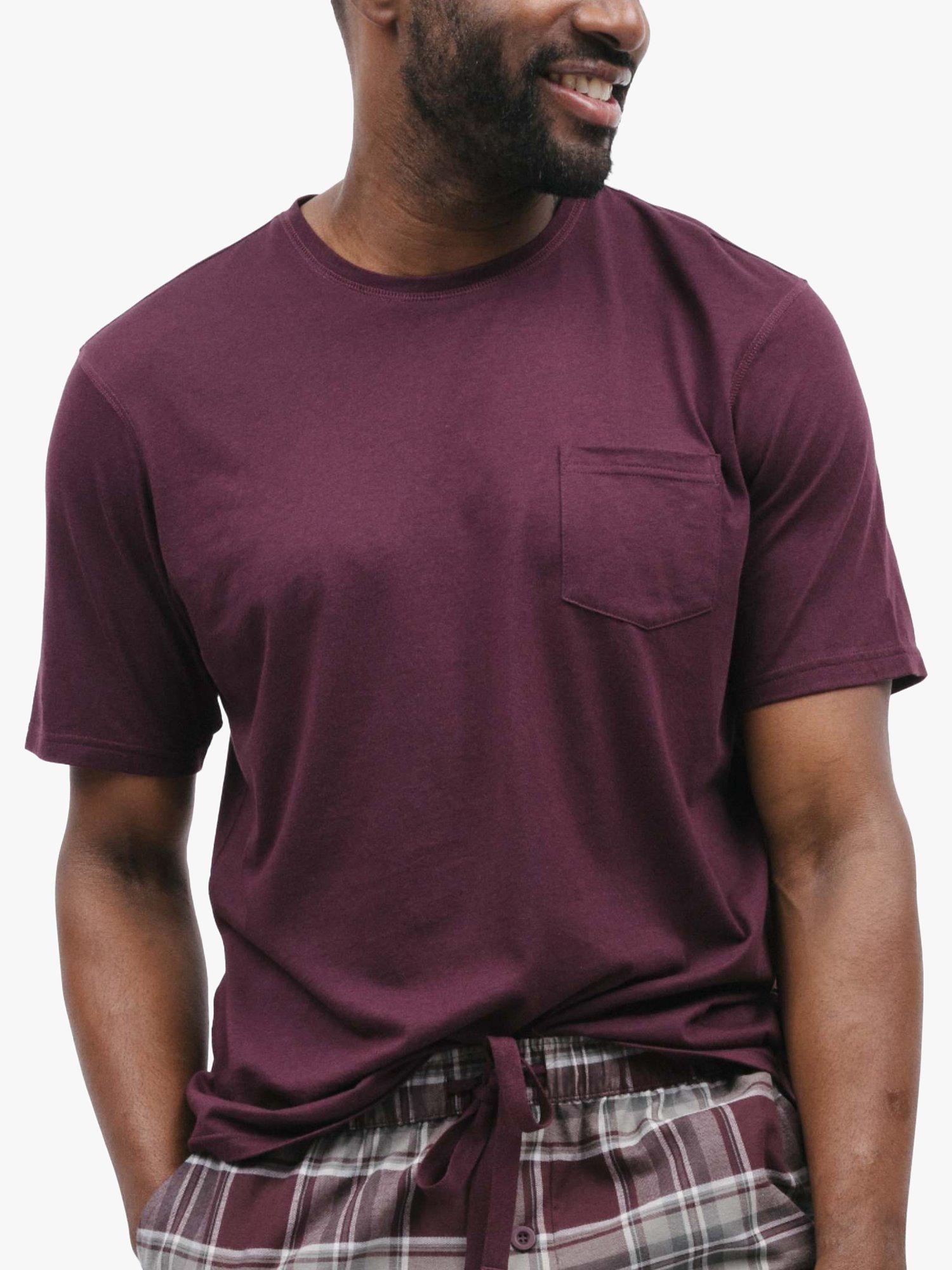 Product image 1 of 4, which shows Cyberjammies Spencer Short Sleeve Jersey T-Shirt, Burgundy, L