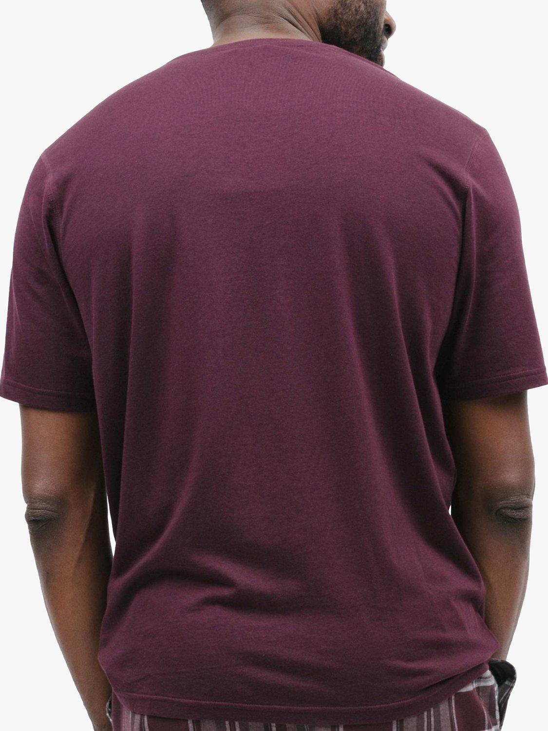 Product image 2 of 4, which shows Cyberjammies Spencer Short Sleeve Jersey T-Shirt, Burgundy, L