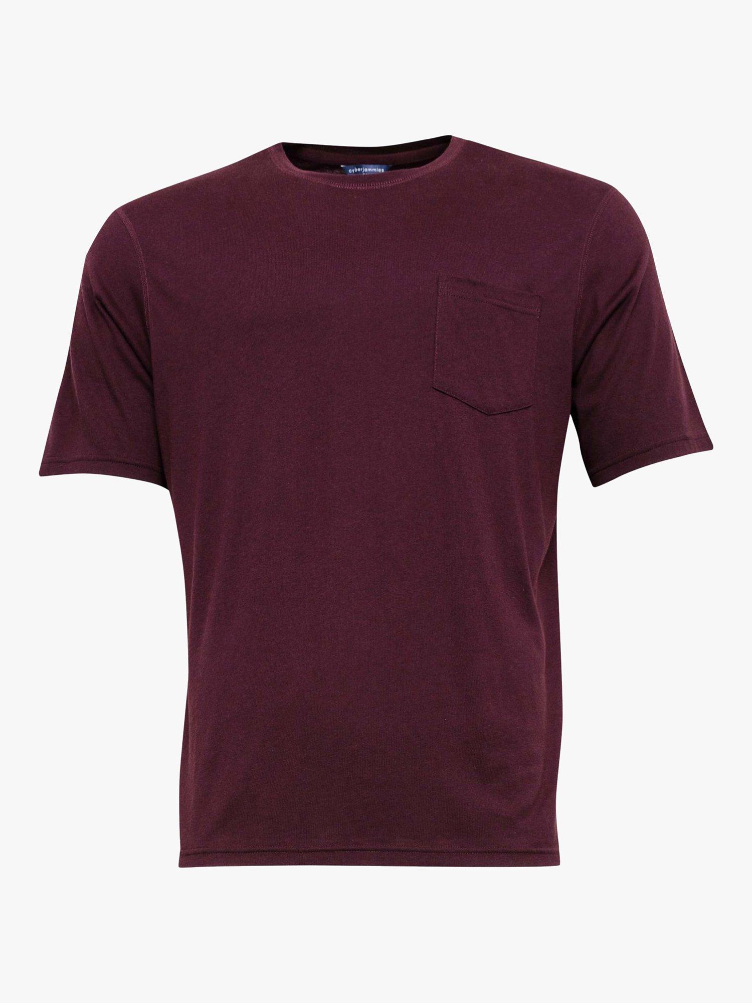 Product image 3 of 4, which shows Cyberjammies Spencer Short Sleeve Jersey T-Shirt, Burgundy, L