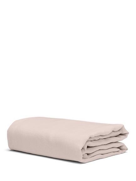 Bedfolk 100% Linen Flat Sheets - view 2, Rose