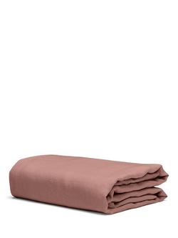 Bedfolk 100% Linen Flat Sheets - view 2, Rust