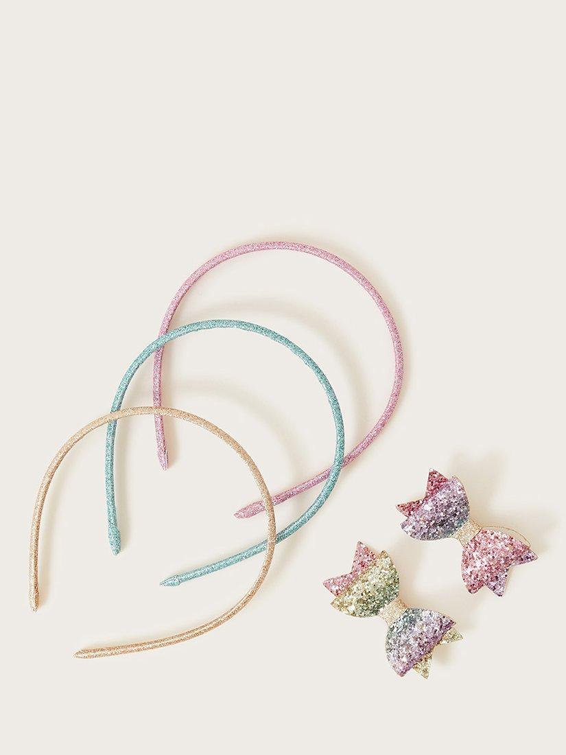 Monsoon Kids' Rainbow Hair Accessory Set, Pack of 5