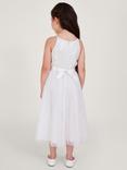 Monsoon Kids' Truth Sequin Bridesmaid Dress, Ivory