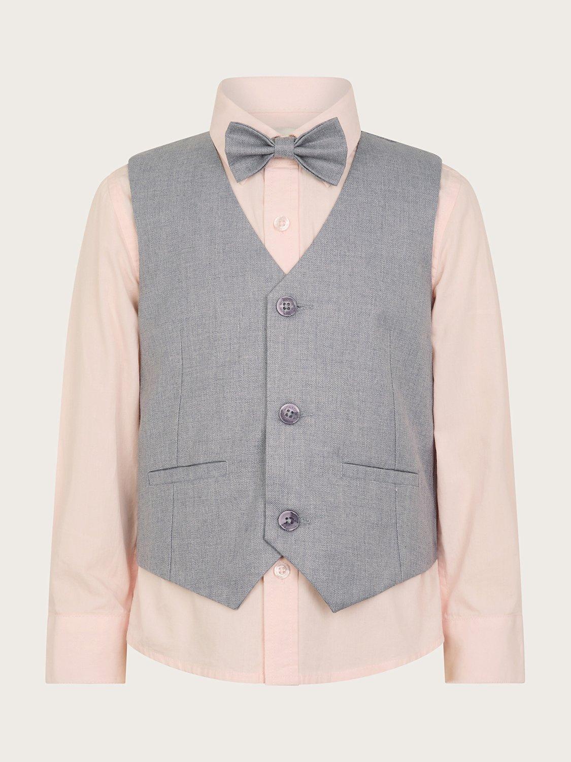 Product image 2 of 3, which shows Monsoon Kids' Four Piece Suit, Grey, 8 years
