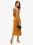 Superdry Jersey Open Back Dress, Heritage Ochre