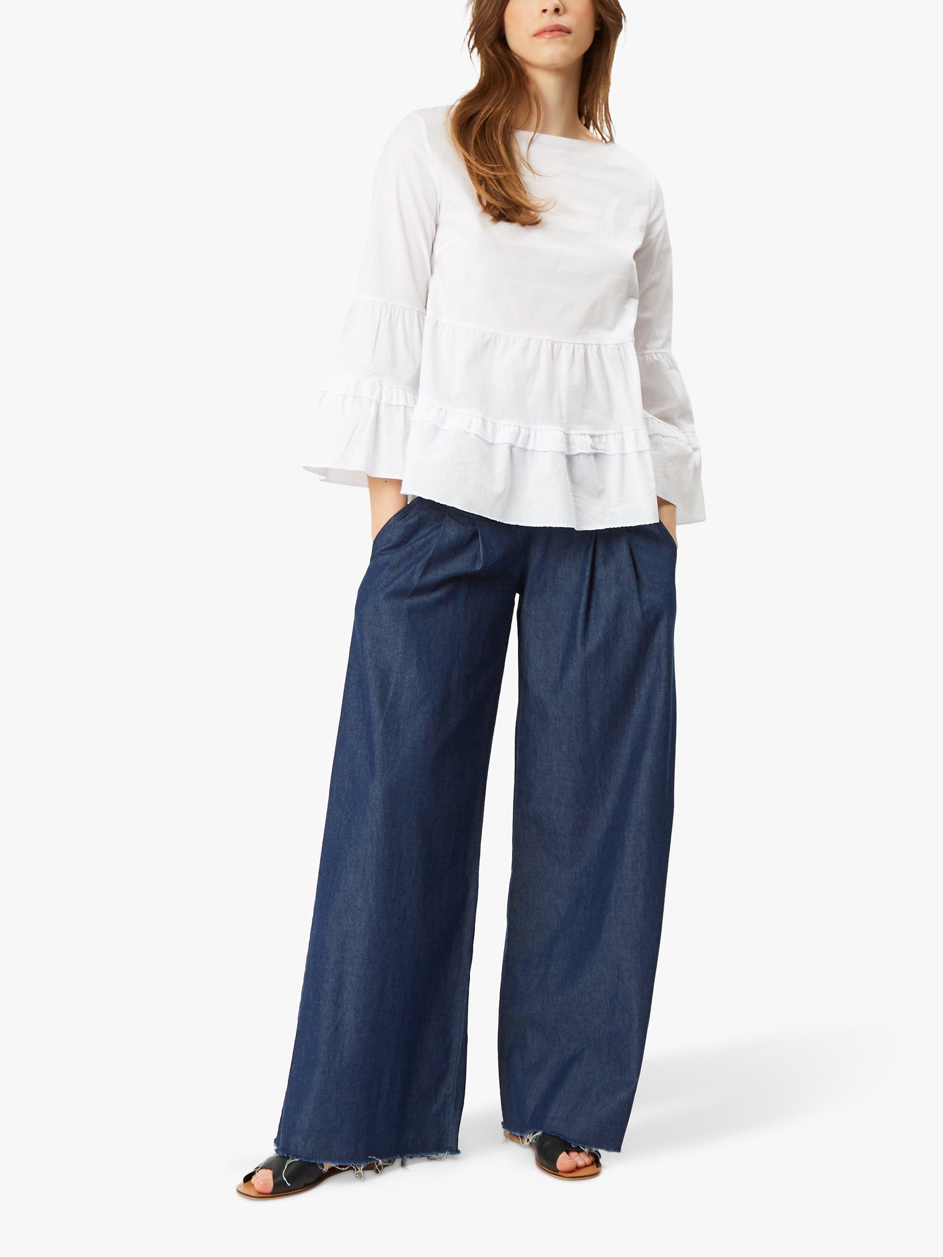 Product image 1 of 1, which shows James Lakeland Tiered Blouse, White, 18