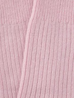 John Lewis Cashmere Rich Bed Socks, Caramel - view 2, Pale Pink