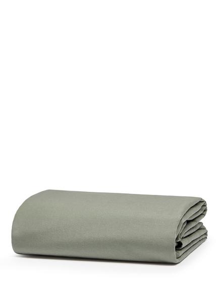 Bedfolk Relaxed Cotton Standard Fitted Sheets - view 2, Moss