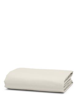 Bedfolk Relaxed Cotton Deep Fitted Sheet - view 2, Clay