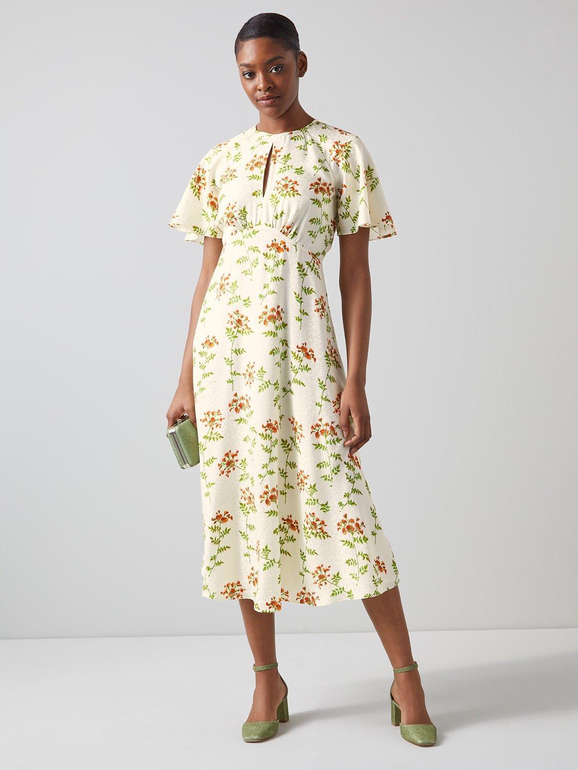 L.K.Bennett Pascal Silk Midi Dress, Multi