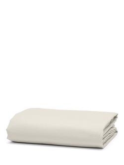 Bedfolk Relaxed Cotton Flat Sheets - view 2, Clay