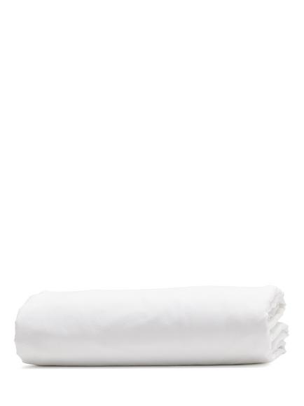 Bedfolk Relaxed Cotton Flat Sheets - view 2, Snow