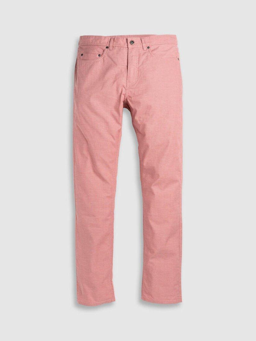 Product image 4 of 6, which shows Rodd & Gunn Gunn Fabric Straight Fit Short Leg Jeans, Coral, 28S