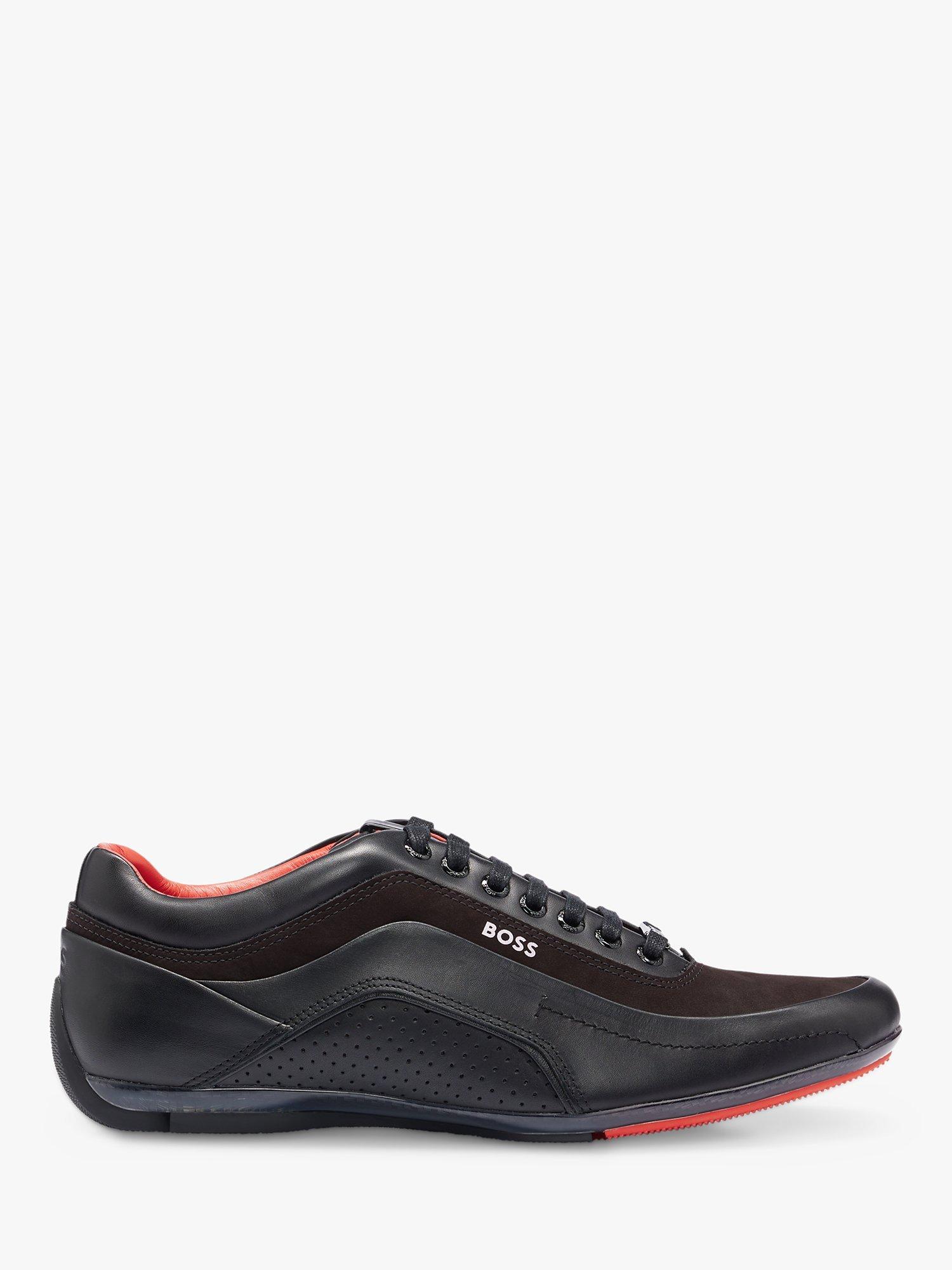 HUGO BOSS Racing Sport Inspired Shoes, Black/Red