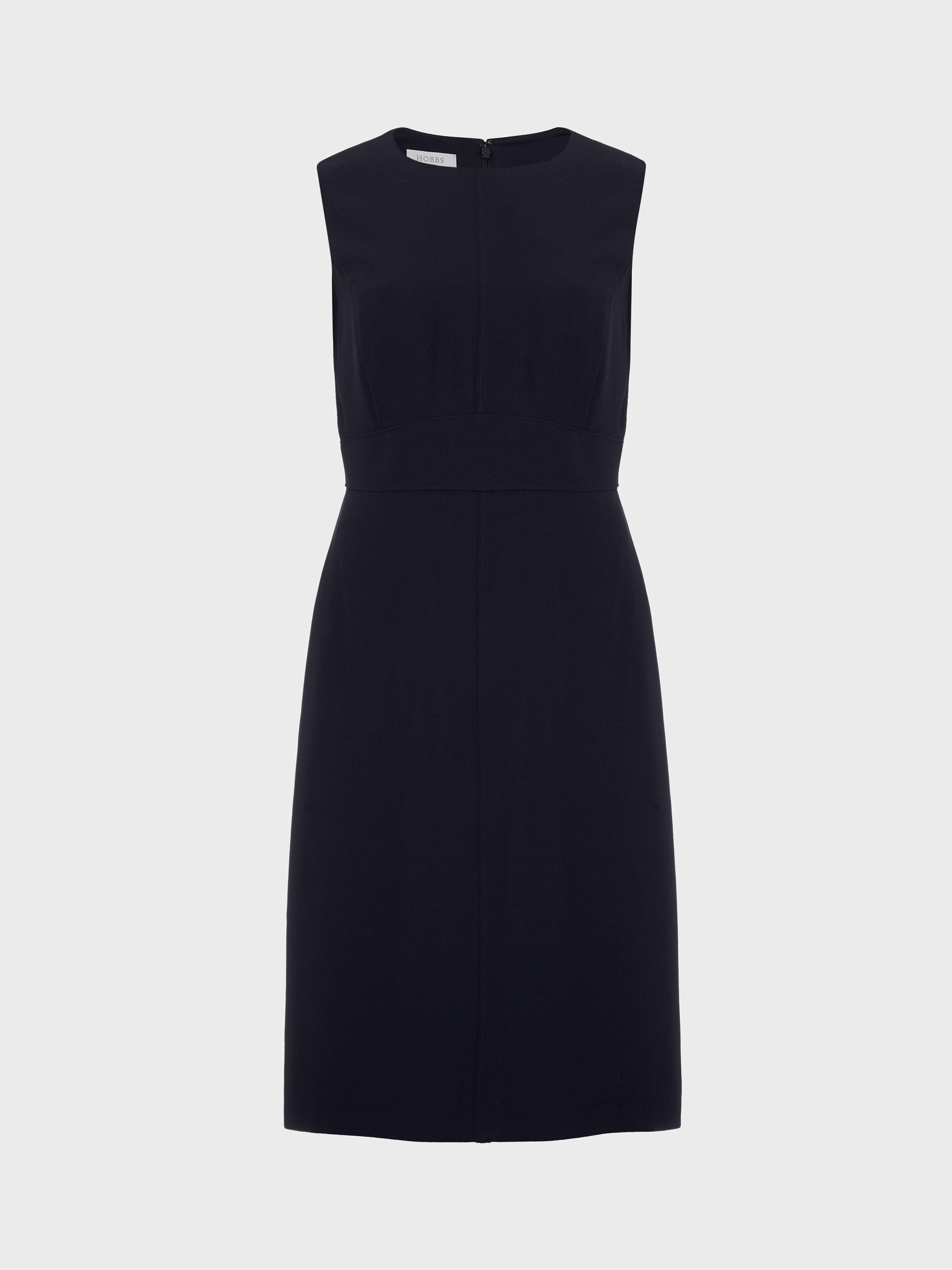 Hobbs Stevie Plain Sleeveless Dress Navy