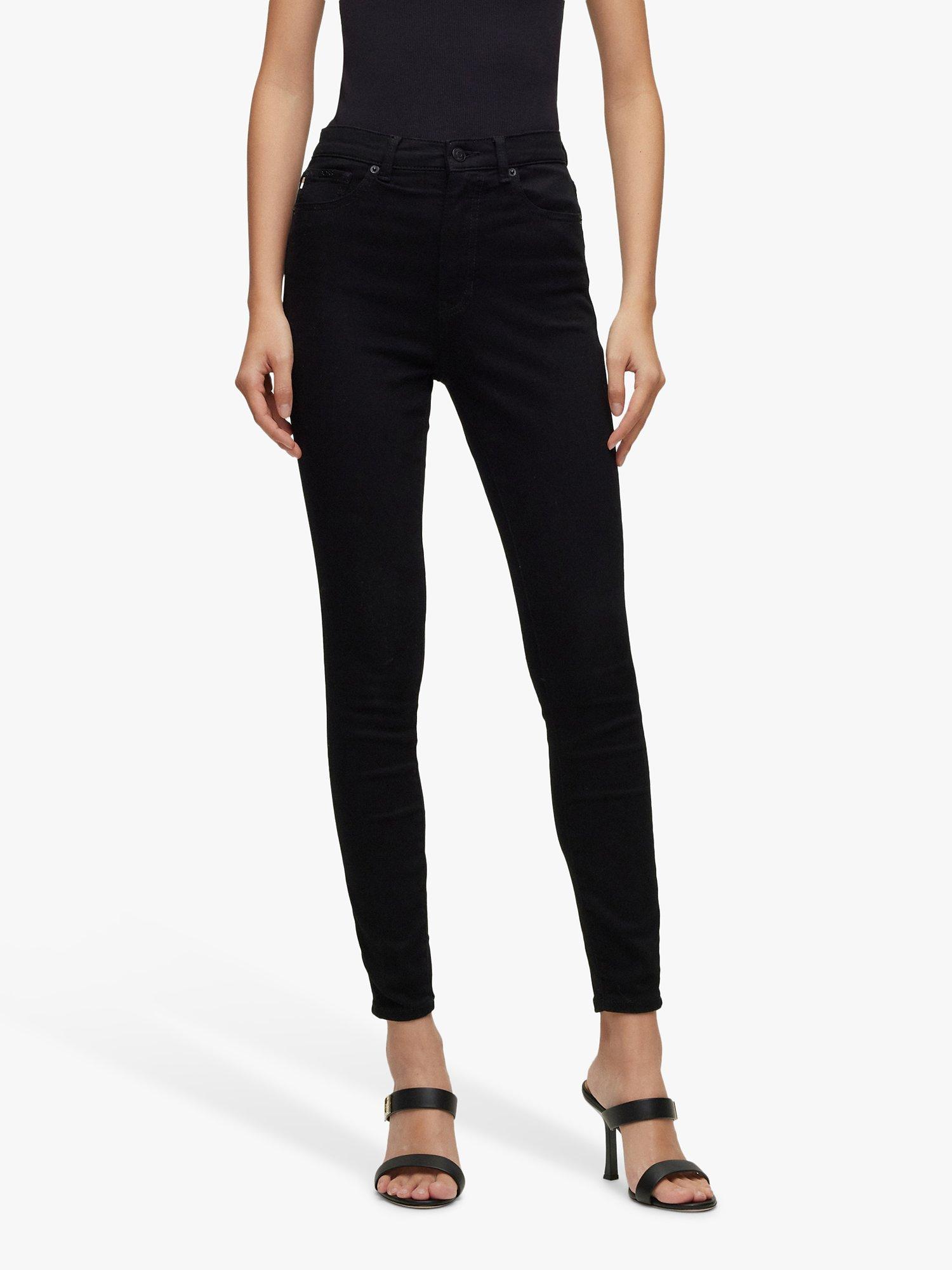 HUGO BOSS Maye High Rise Skinny Jeans, Black