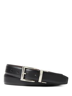 Polo Ralph Lauren Leather Reversible Belt, Black/Brown, Blk/Brown