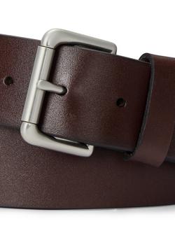 Polo Ralph Lauren Timeless Polished Leather Belt, Brown - view 2, Brown