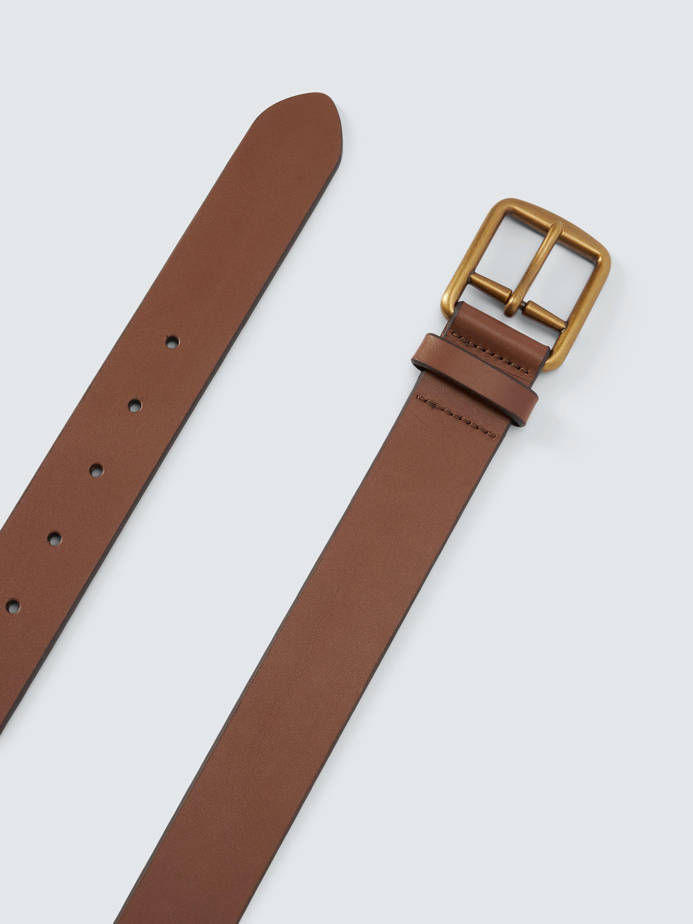 Product image 3 of 3, which shows Polo Ralph Lauren Leather Belt, Saddle, 32