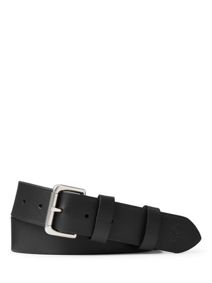 Polo Ralph Lauren Leather Roller Buckle Belt, Black, Black