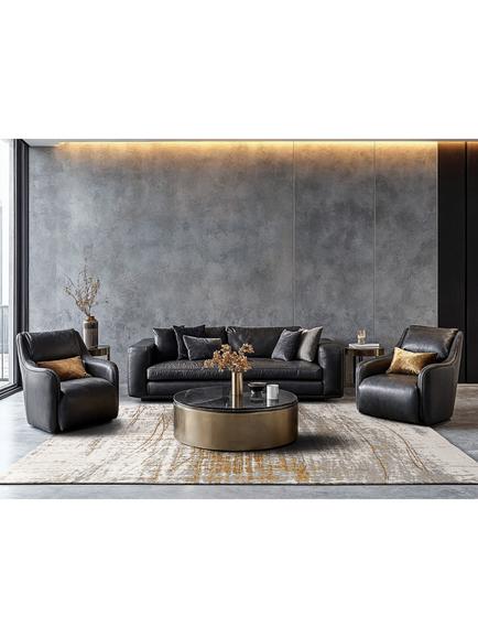 Louis De Poortere Mad Men Griff Collection Rug - view 2, Columbus Gold
