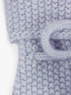 Trotters Baby Wool Blend Little Booties - view 2, Pale Blue