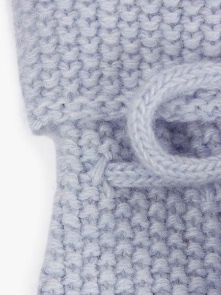 Trotters Baby Wool Blend Little Booties - view 2, Pale Blue