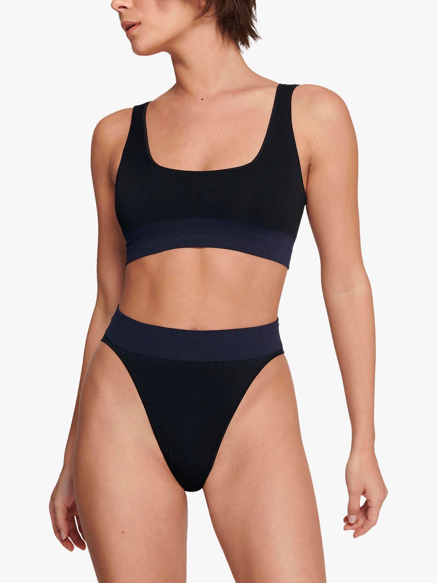 Product image 3 of 6, which shows sloggi EVER Infused Aloe Vera High Leg Briefs, Black, XL