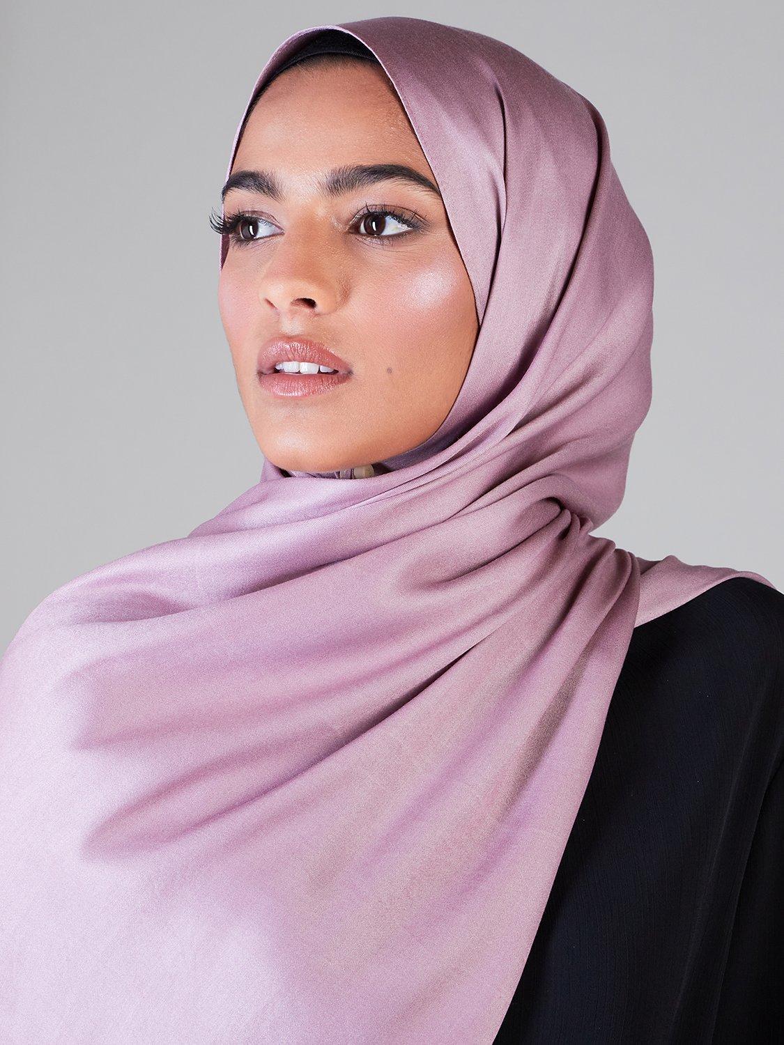 Product image 1 of 2, which shows Aab Aloe Vera Hijab, Taupe, One Size