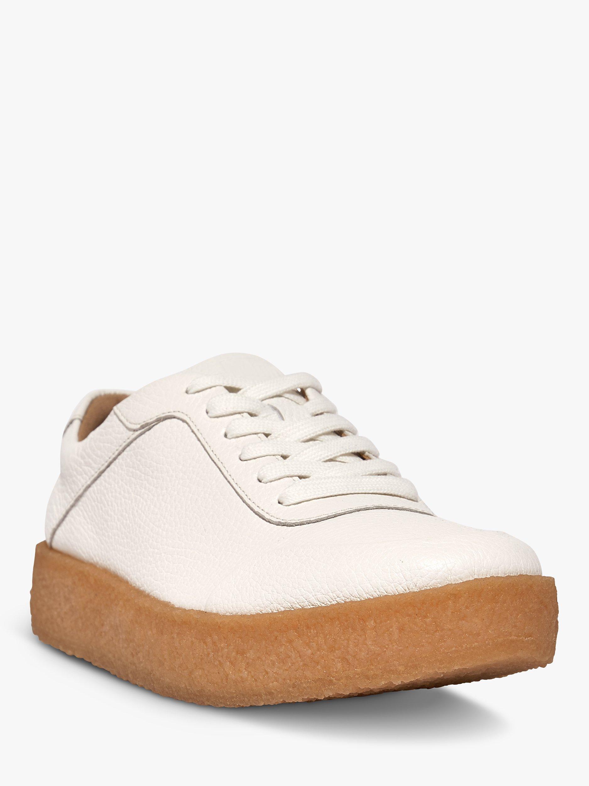 Product image 2 of 4, which shows FitFlop Rally Crepe Leather Trainers, Urban White, 7